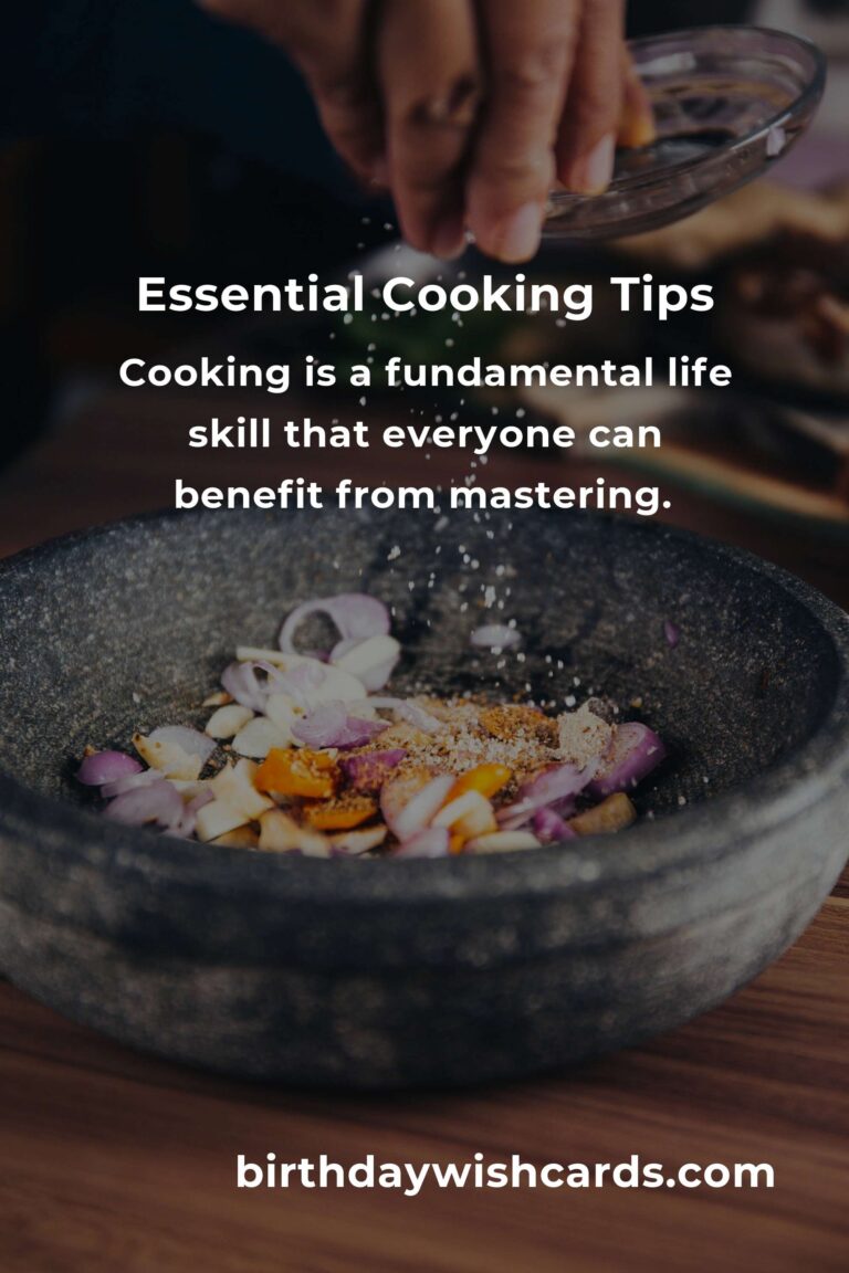 Master the Kitchen: 8 Essential Tips for Cooking Basics Lessons