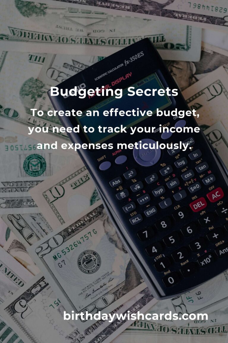 Mastering Budgeting Secrets for Financial Success