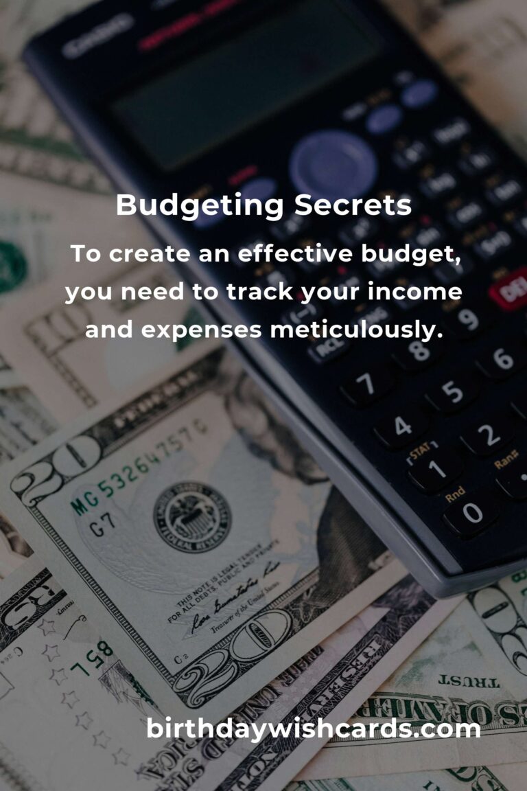 Mastering Budgeting Secrets for Financial Success