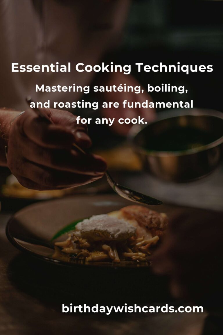 Mastering Essential Cooking Techniques for Beginners