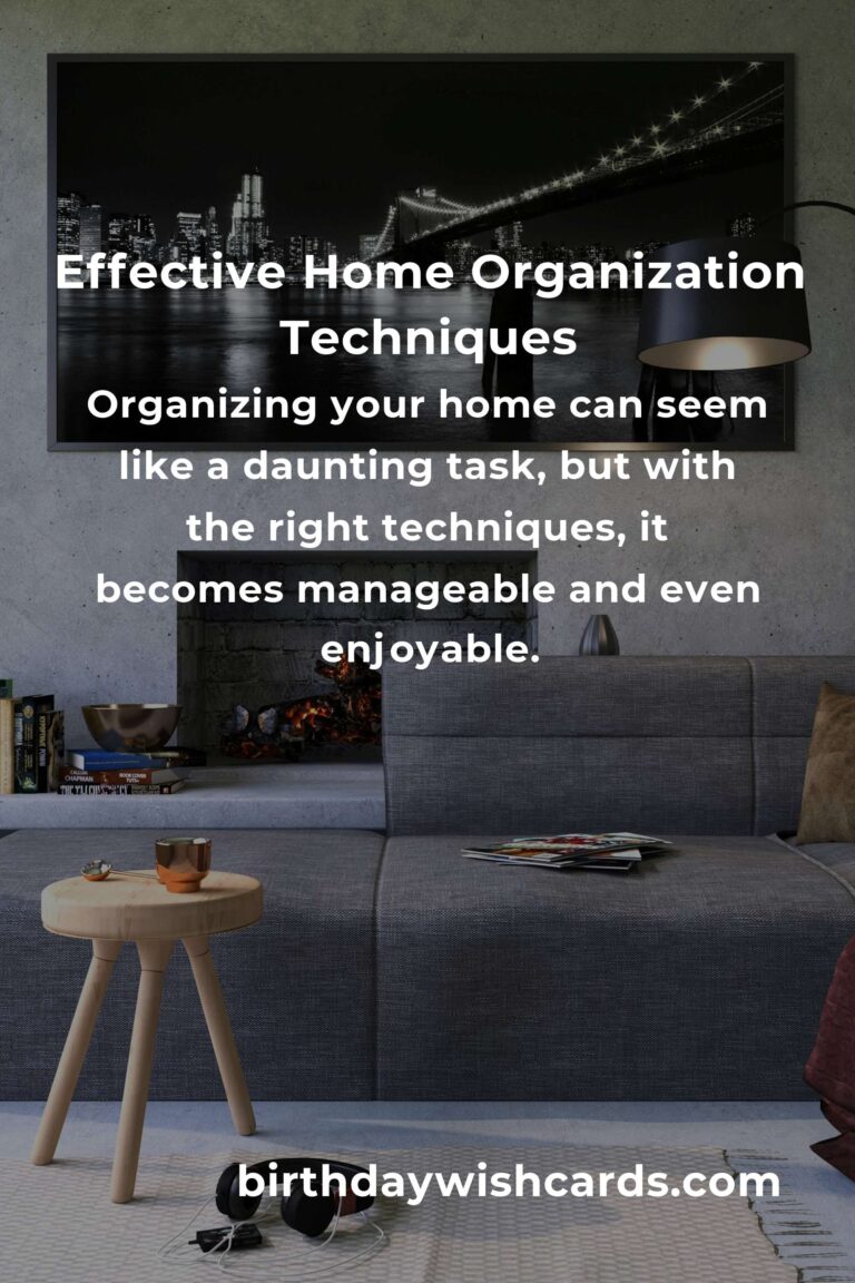Mastering Home Organization Techniques for a Clutter-Free Space