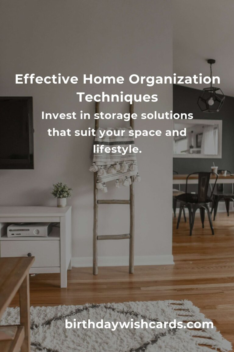 Mastering Home Organization Techniques for a Clutter-Free Space