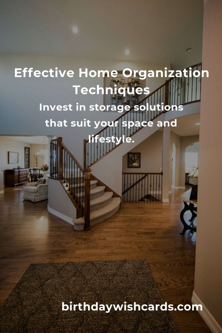 Mastering Home Organization Techniques for a Clutter-Free Space