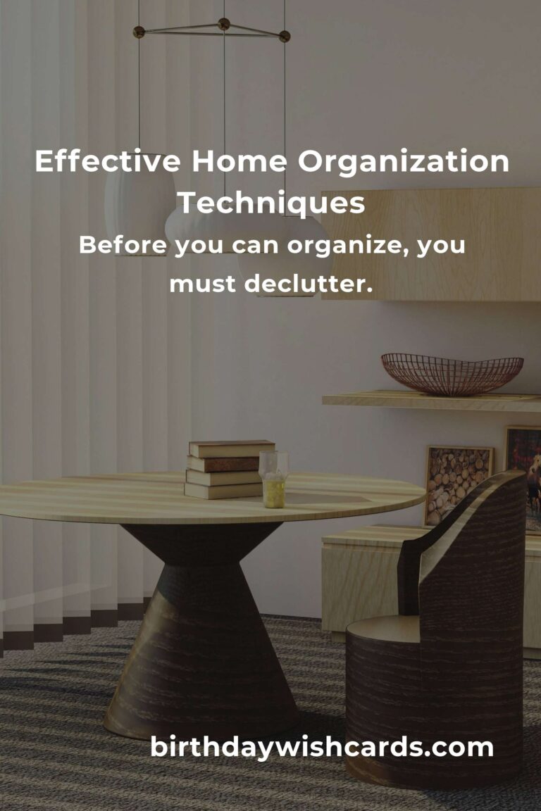 Mastering Home Organization Techniques for a Clutter-Free Space