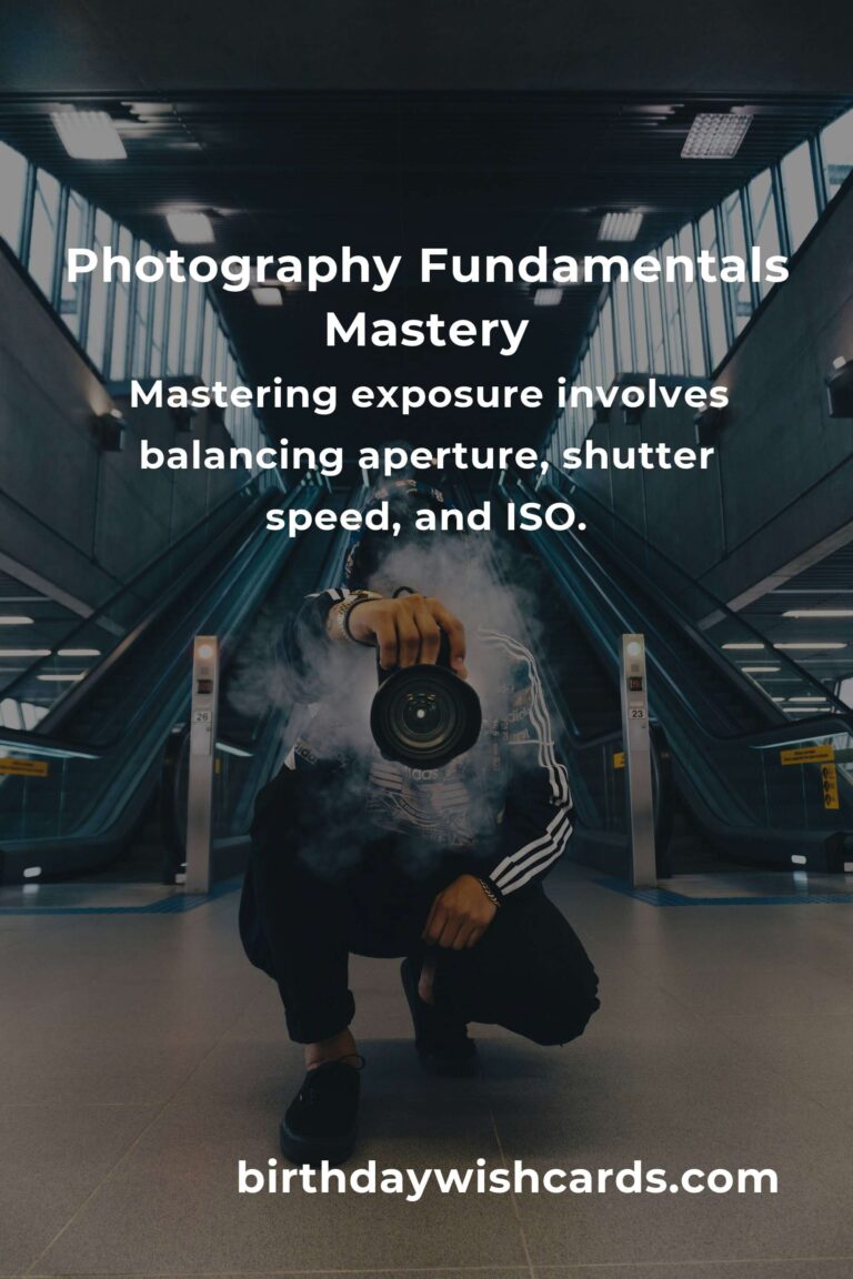 Mastering Photography Fundamentals: A Comprehensive Guide
