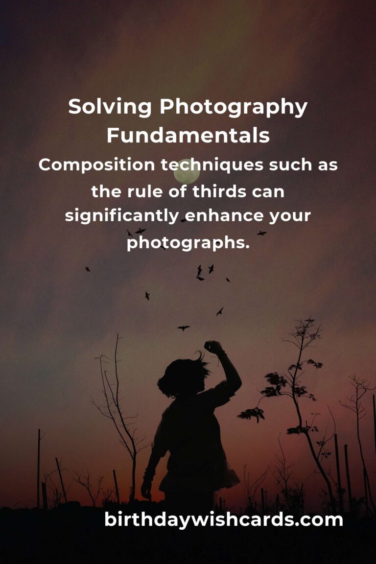 Mastering Photography: Solving Common Fundamentals Problems