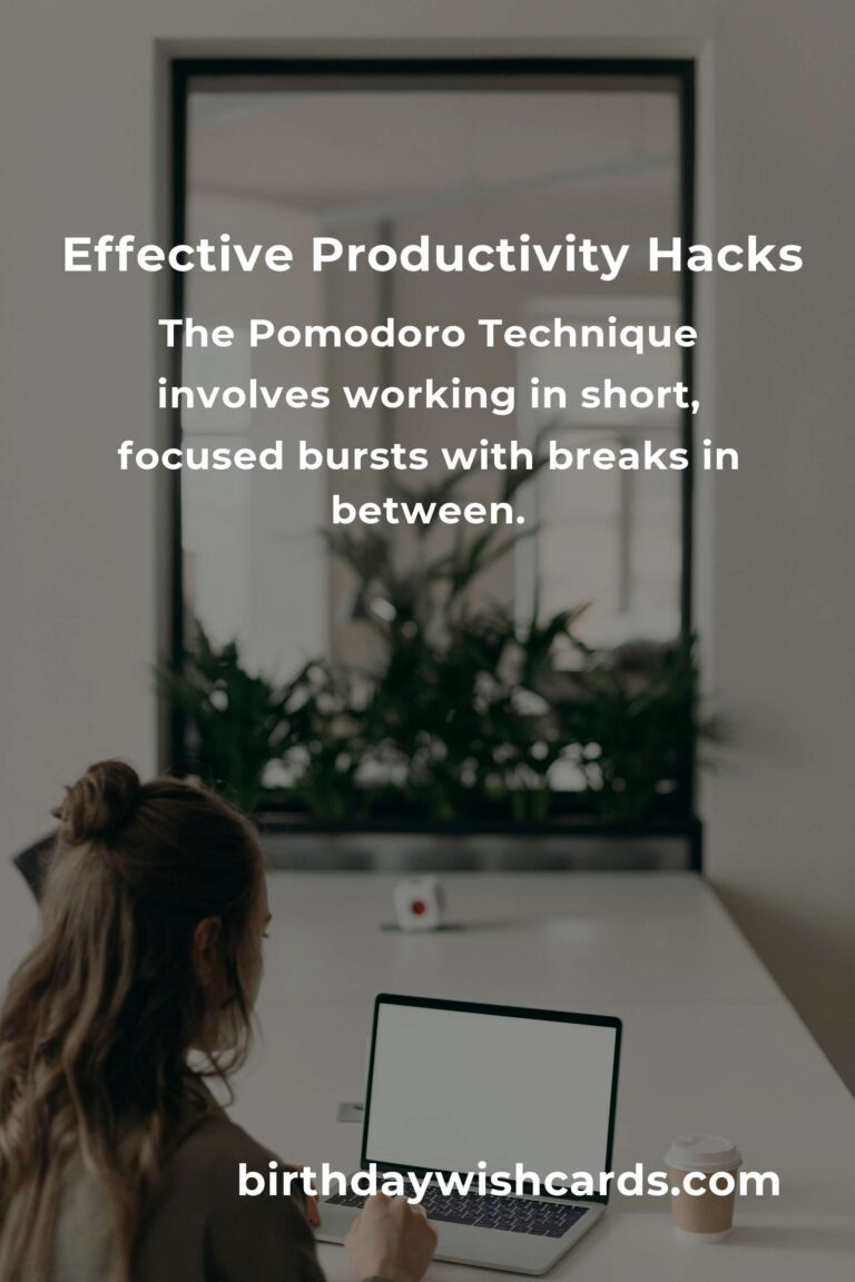 Mastering Productivity: Top Hacks for Effective Work