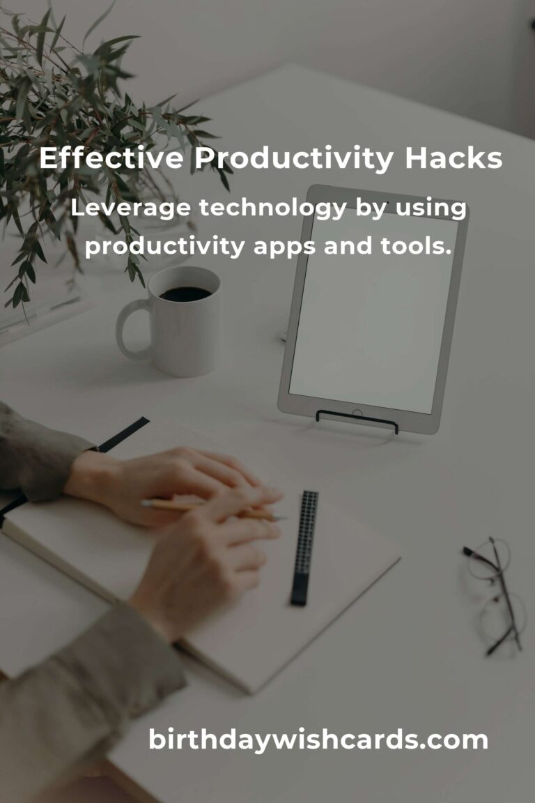 Mastering Productivity: Top Hacks for Effective Work