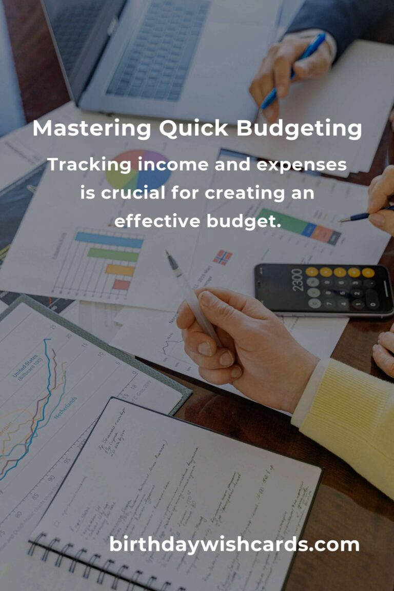 Mastering Quick Budgeting: A Comprehensive Guide for Financial Success