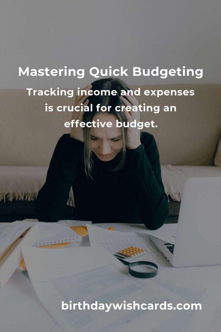 Mastering Quick Budgeting: A Comprehensive Guide for Financial Success