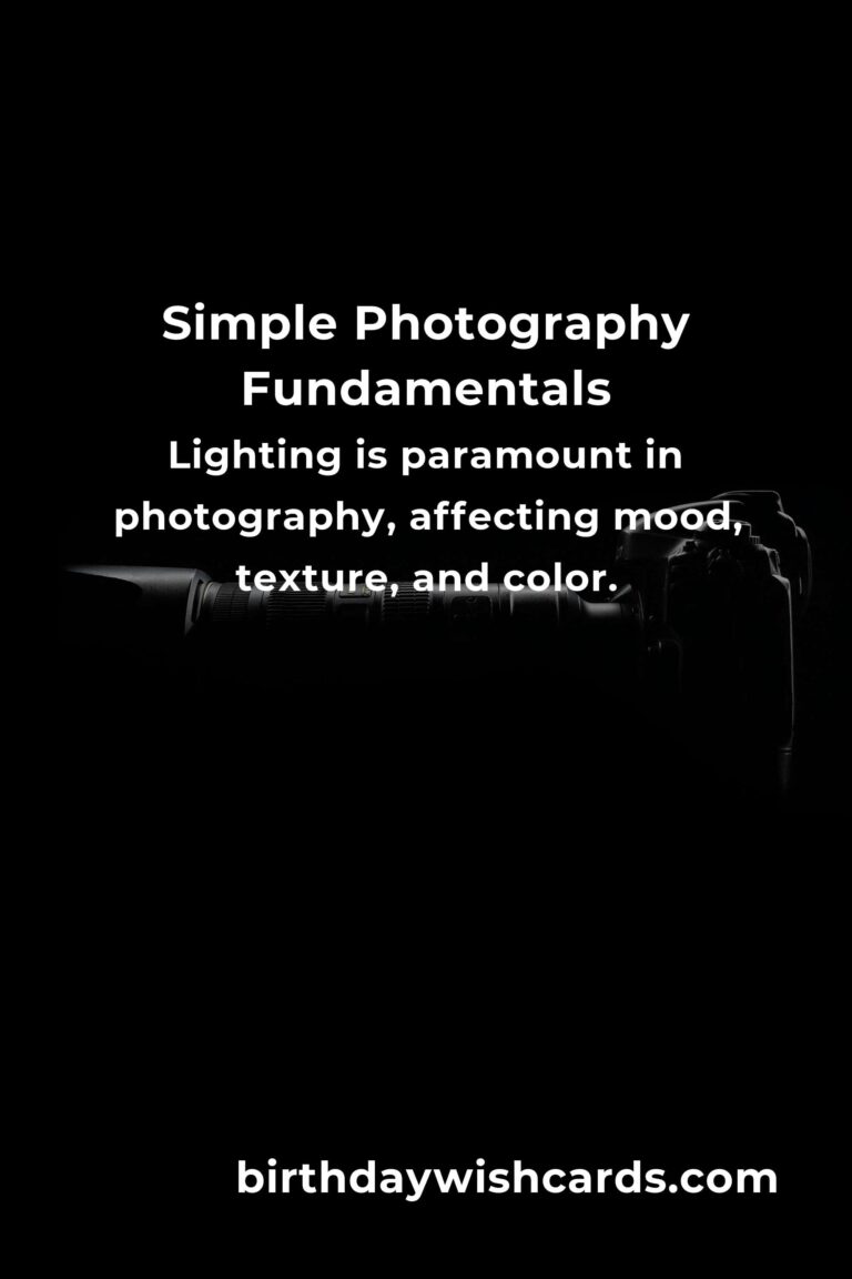 Mastering Simple Photography Fundamentals: A Comprehensive Guide