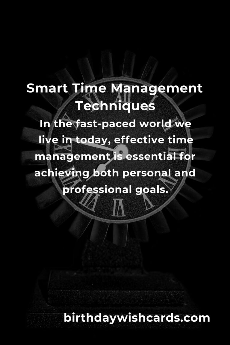 Mastering Smart Time Management for Increased Productivity