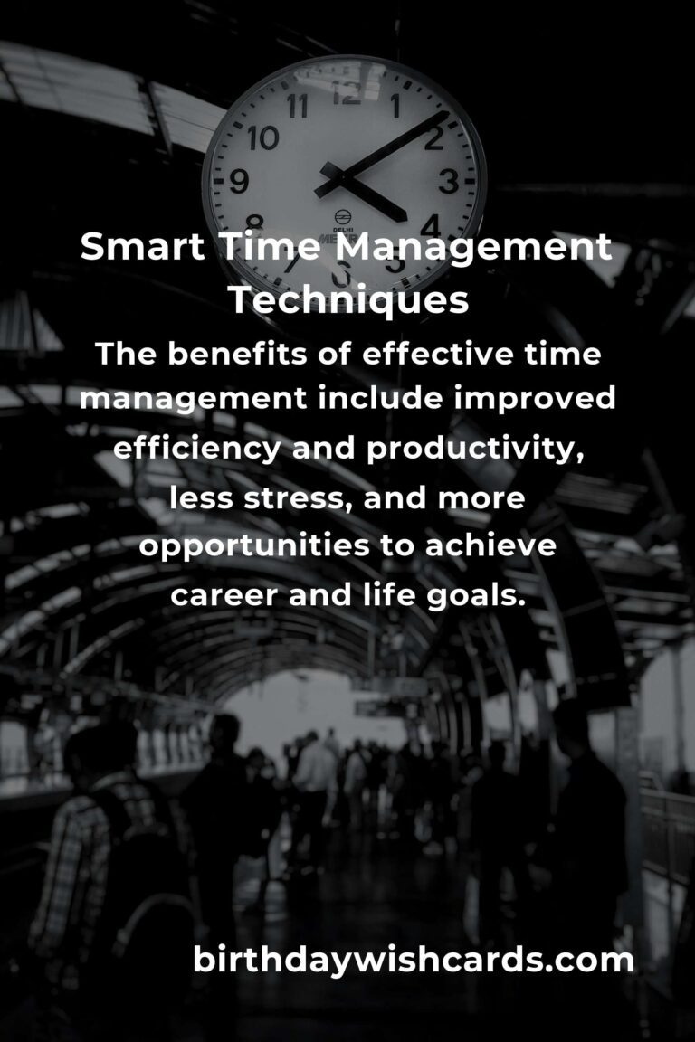 Mastering Smart Time Management for Increased Productivity