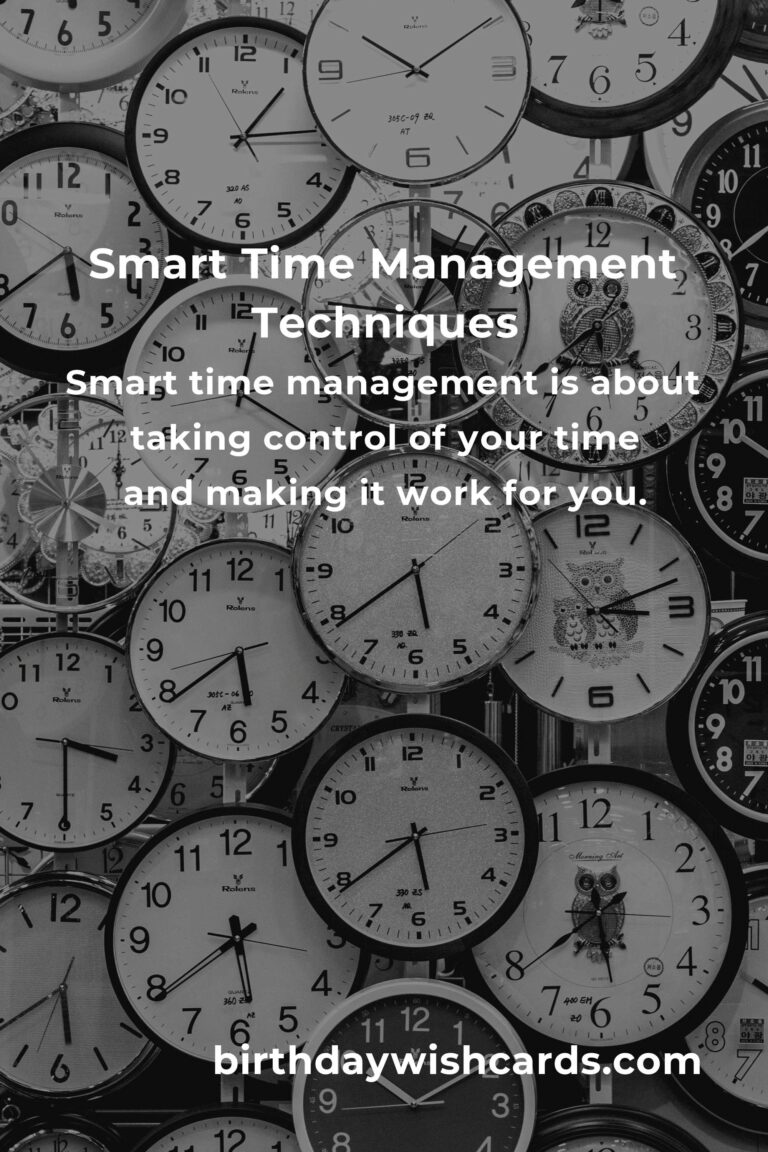 Mastering Smart Time Management for Increased Productivity