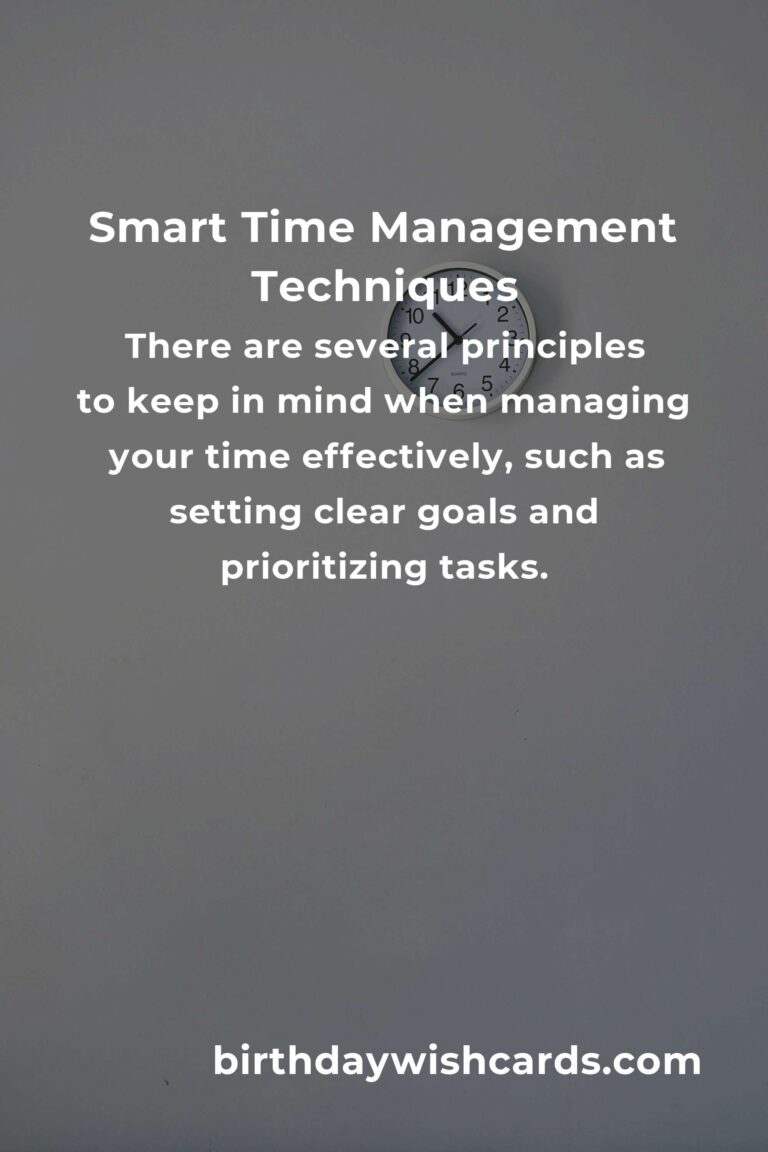 Mastering Smart Time Management for Increased Productivity