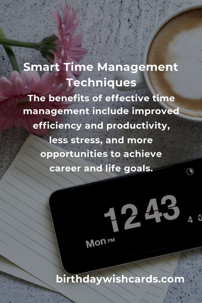 Mastering Smart Time Management for Increased Productivity