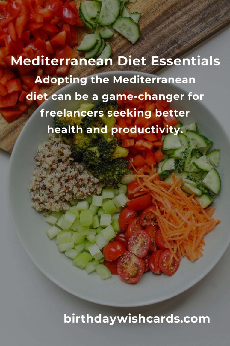 Mediterranean Diet for Freelancers: A Complete Guide to Healthy Living