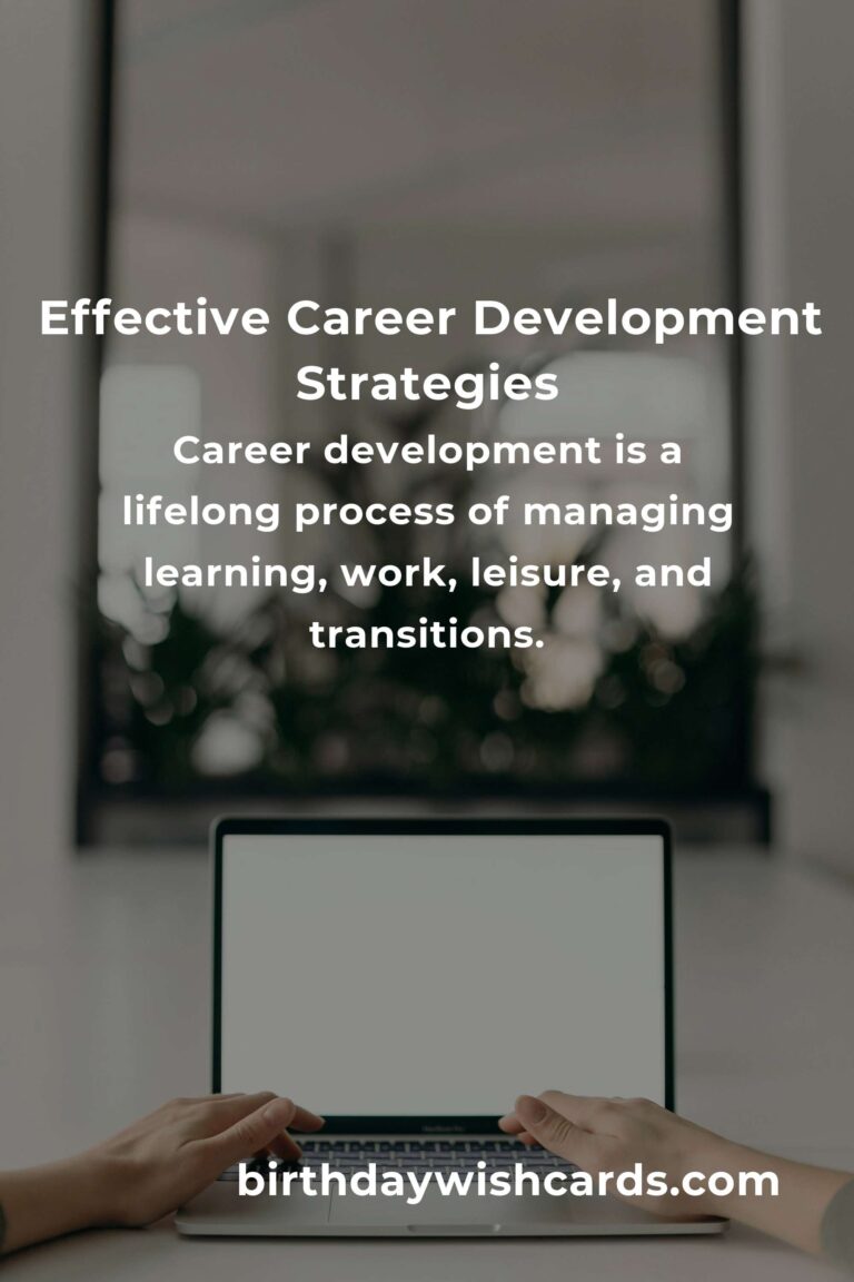 Smart Strategies for Effective Career Development