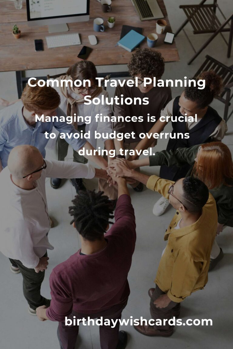 Solving Common Travel Planning Blueprints Problems