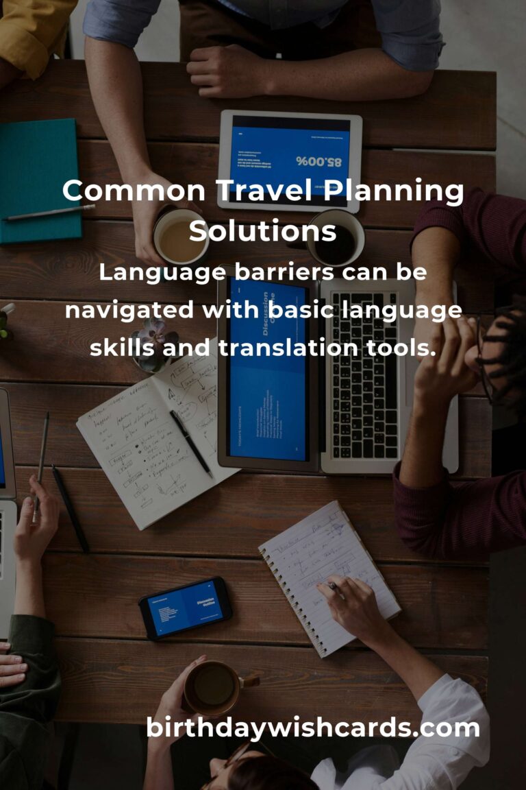 Solving Common Travel Planning Blueprints Problems