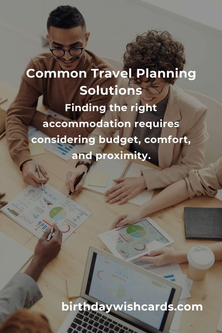 Solving Common Travel Planning Blueprints Problems