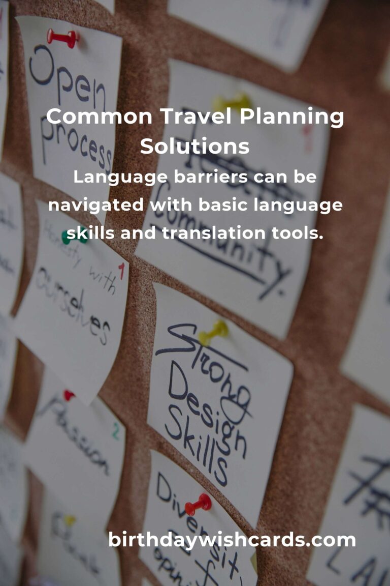 Solving Common Travel Planning Blueprints Problems