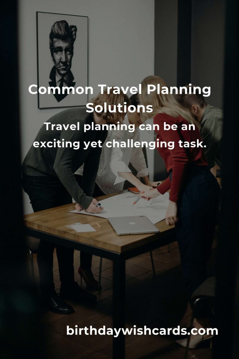 Solving Common Travel Planning Blueprints Problems