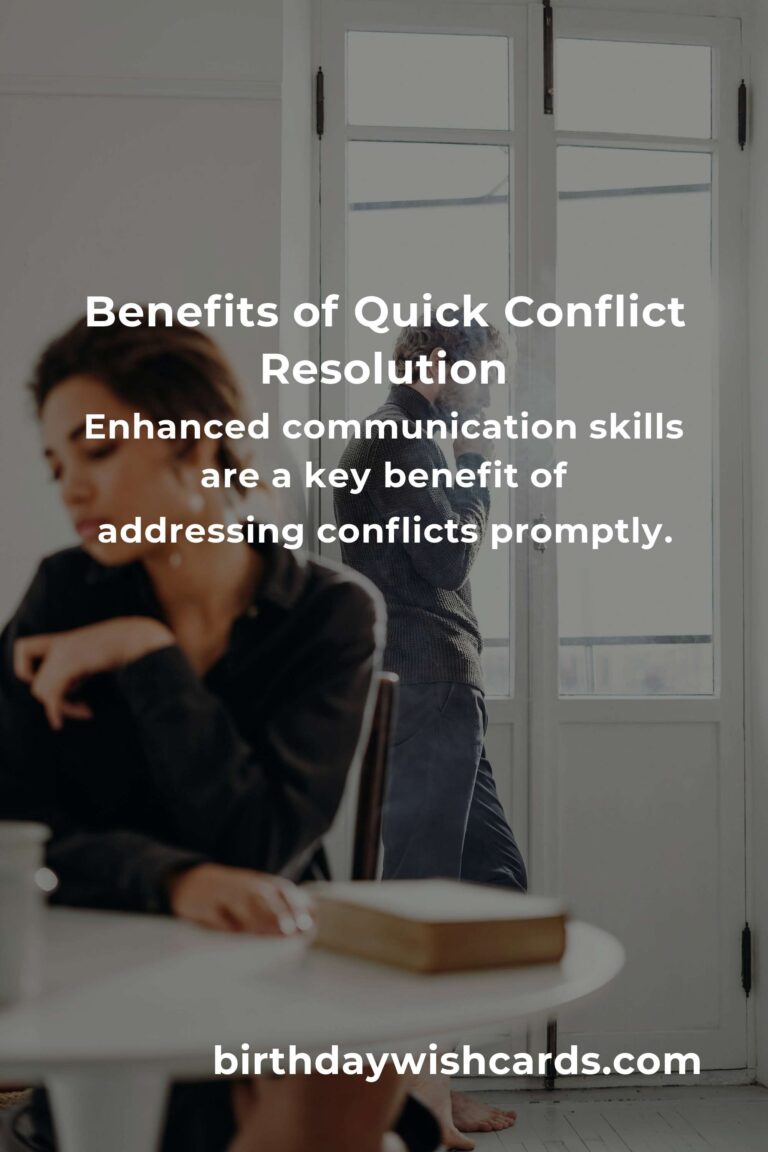 The Hidden Benefits of Quick Conflict Resolution