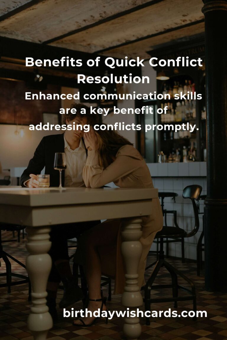 The Hidden Benefits of Quick Conflict Resolution