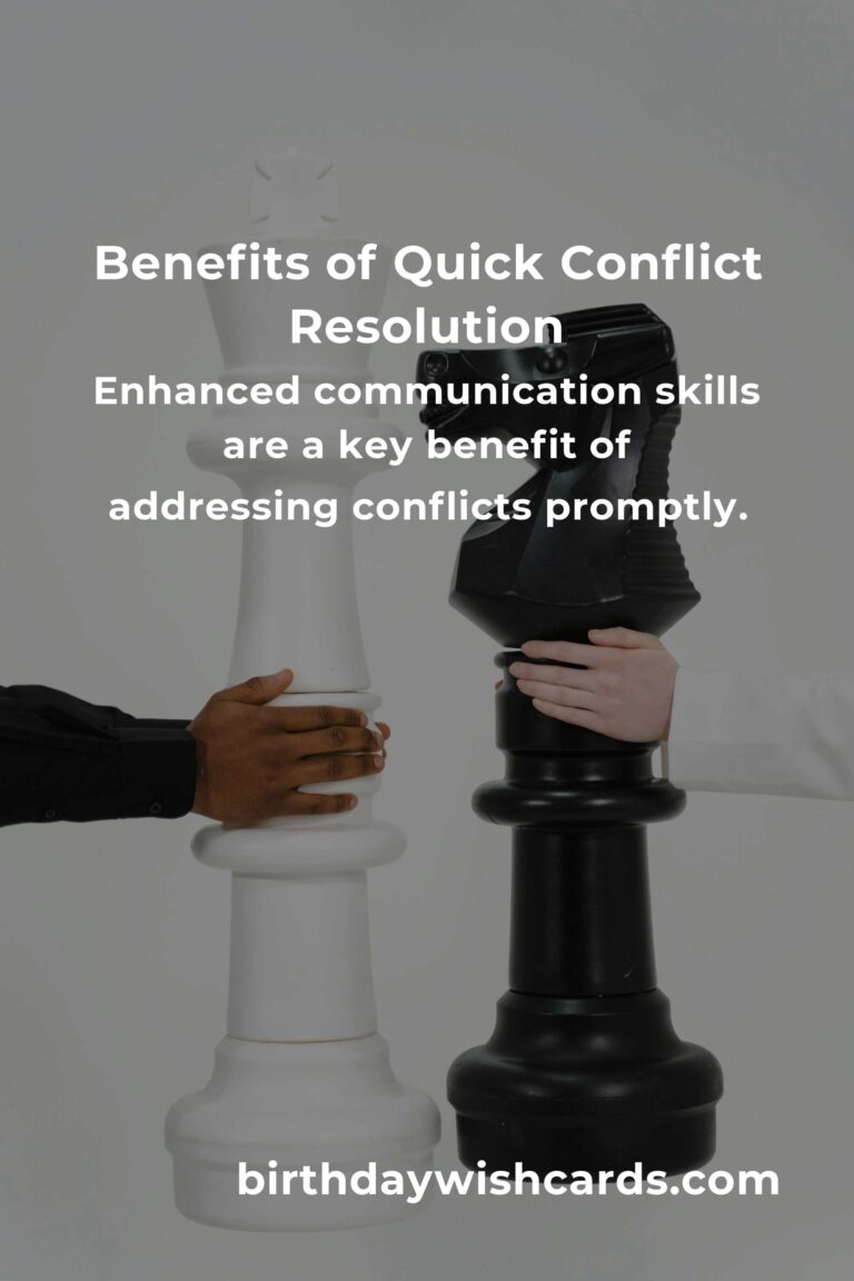 The Hidden Benefits of Quick Conflict Resolution