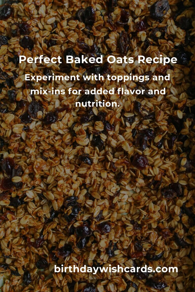 The Secret to Perfect Baked Oats Every Time