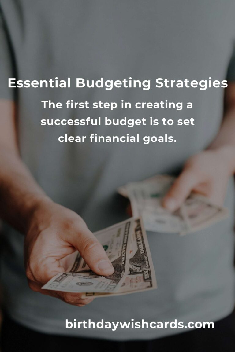 The Ultimate Guide to Budgeting: Master Your Finances