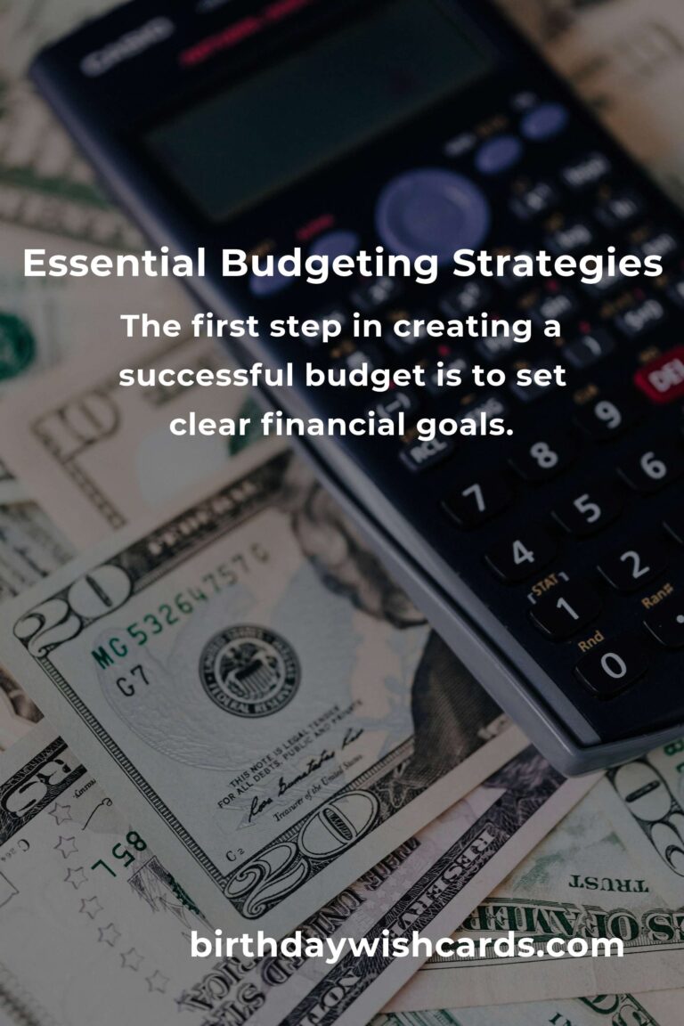 The Ultimate Guide to Budgeting: Master Your Finances
