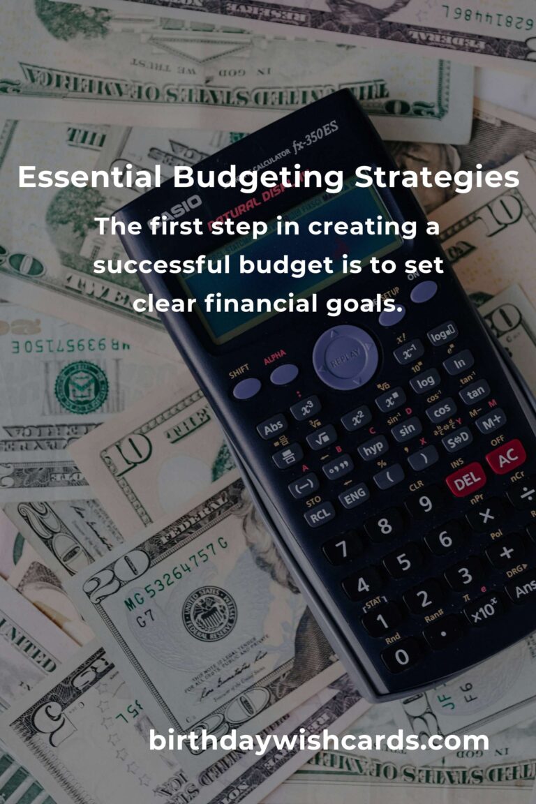 The Ultimate Guide to Budgeting: Master Your Finances