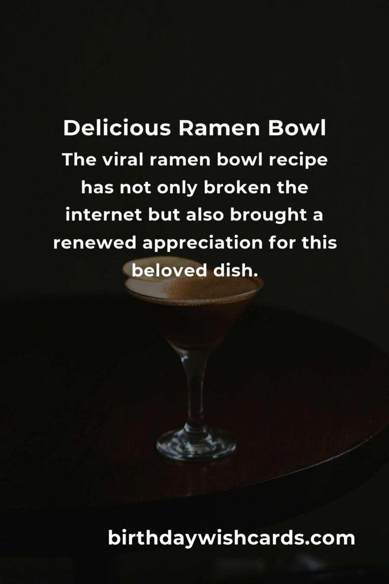 The Viral Ramen Bowl Recipe That Took the Internet by Storm