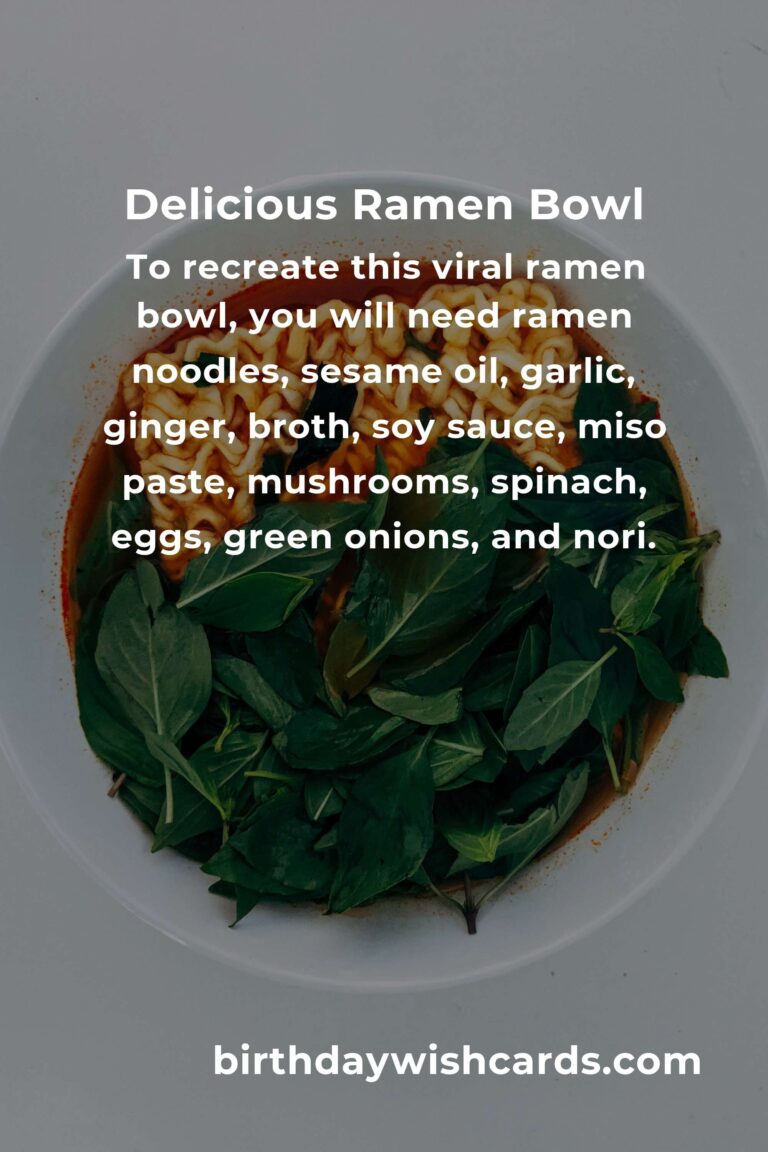 The Viral Ramen Bowl Recipe That Took the Internet by Storm