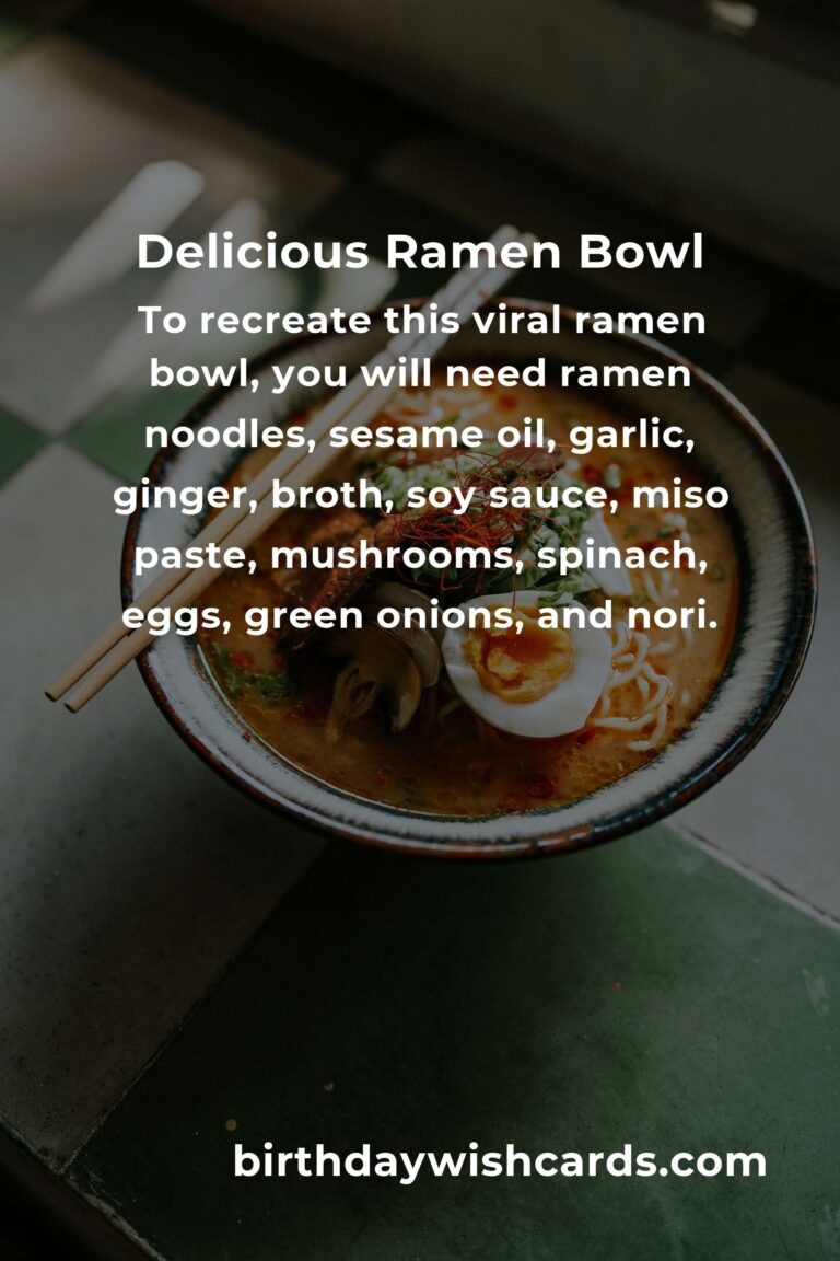 The Viral Ramen Bowl Recipe That Took the Internet by Storm