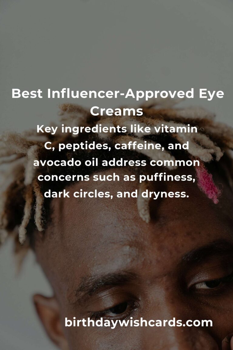 Top 5 Influencer-Approved Eye Creams in 2024: Expert Picks for Brighter, Healthier Eyes