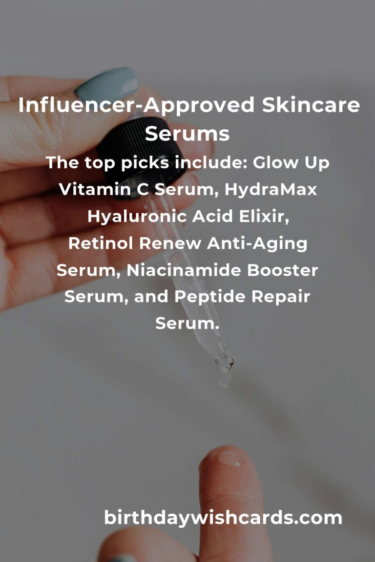 Top 5 Influencer-Approved Serums You Must Try in 2024