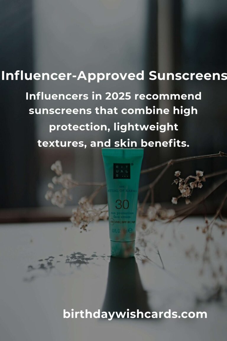 Top 5 Influencer-Approved Sunscreens to Try in 2025