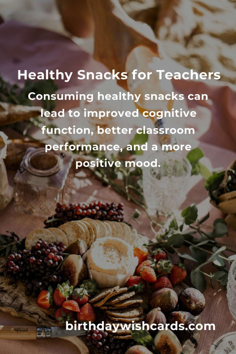 Top Healthy Snacks for Teachers to Boost Energy and Focus