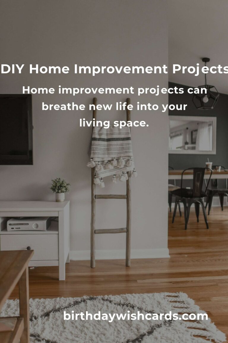 Transform Your Life with DIY Home Improvement Projects