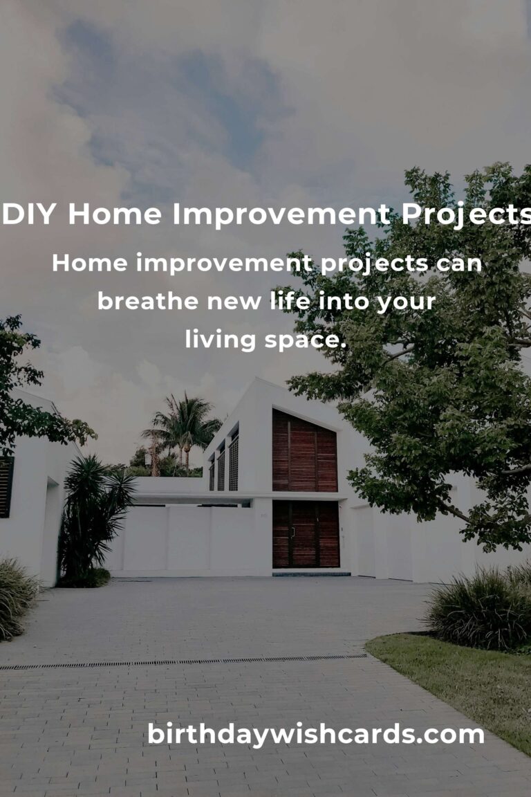 Transform Your Life with DIY Home Improvement Projects