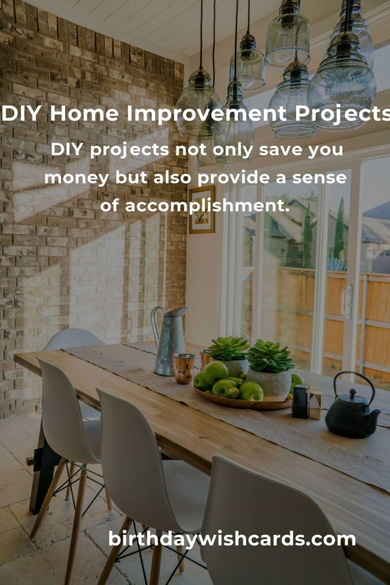 Transform Your Life with DIY Home Improvement Projects