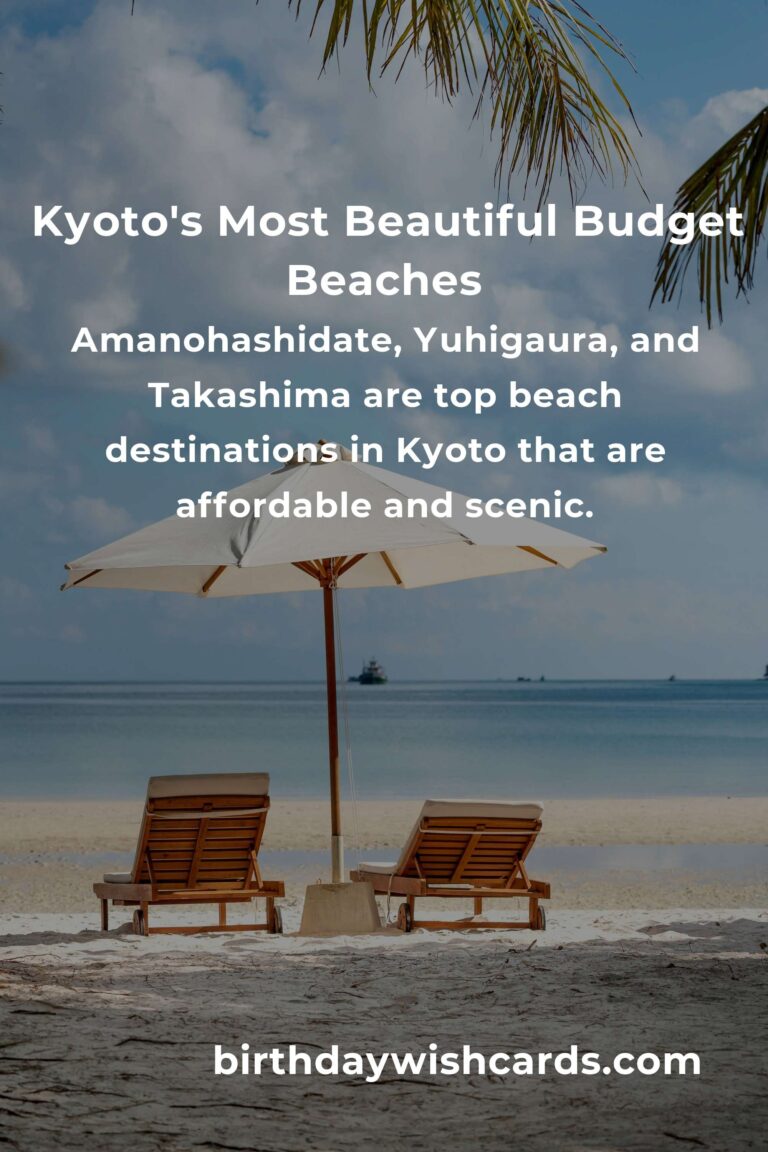 Ultimate Budget Guide to Beach Vacations in Kyoto: Enjoy Sun and Sea Without Breaking the Bank