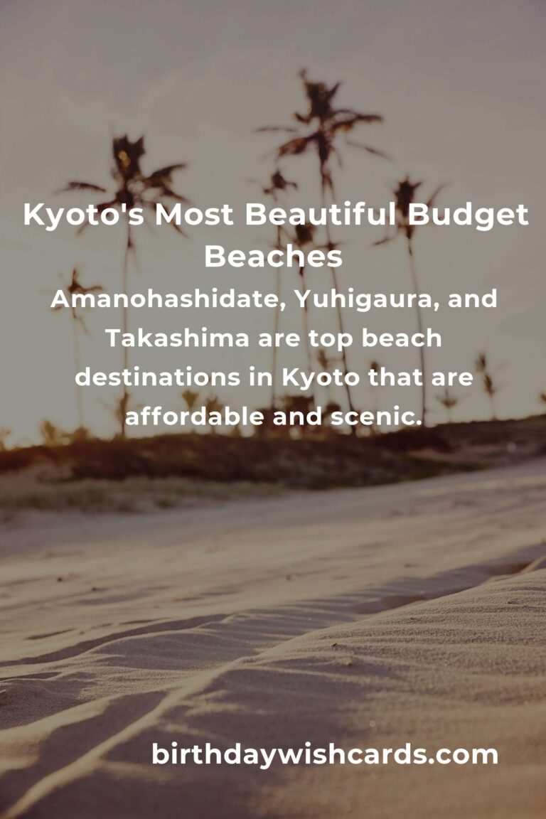 Ultimate Budget Guide to Beach Vacations in Kyoto: Enjoy Sun and Sea Without Breaking the Bank