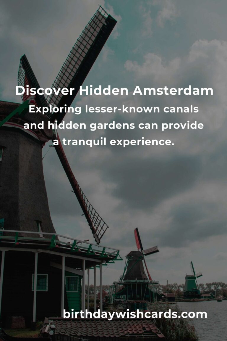 Uncovering the Hidden Gems of Solo Travel in Amsterdam