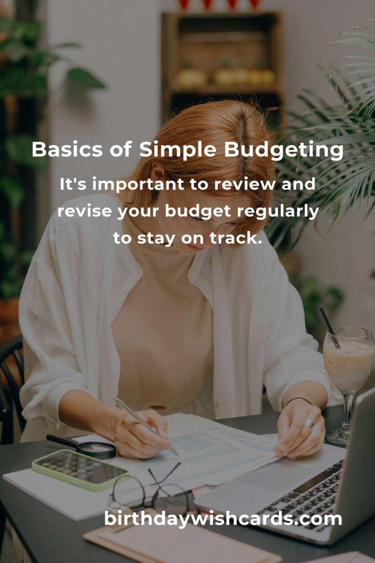 Understanding the Basics of Simple Budgeting for Financial Success