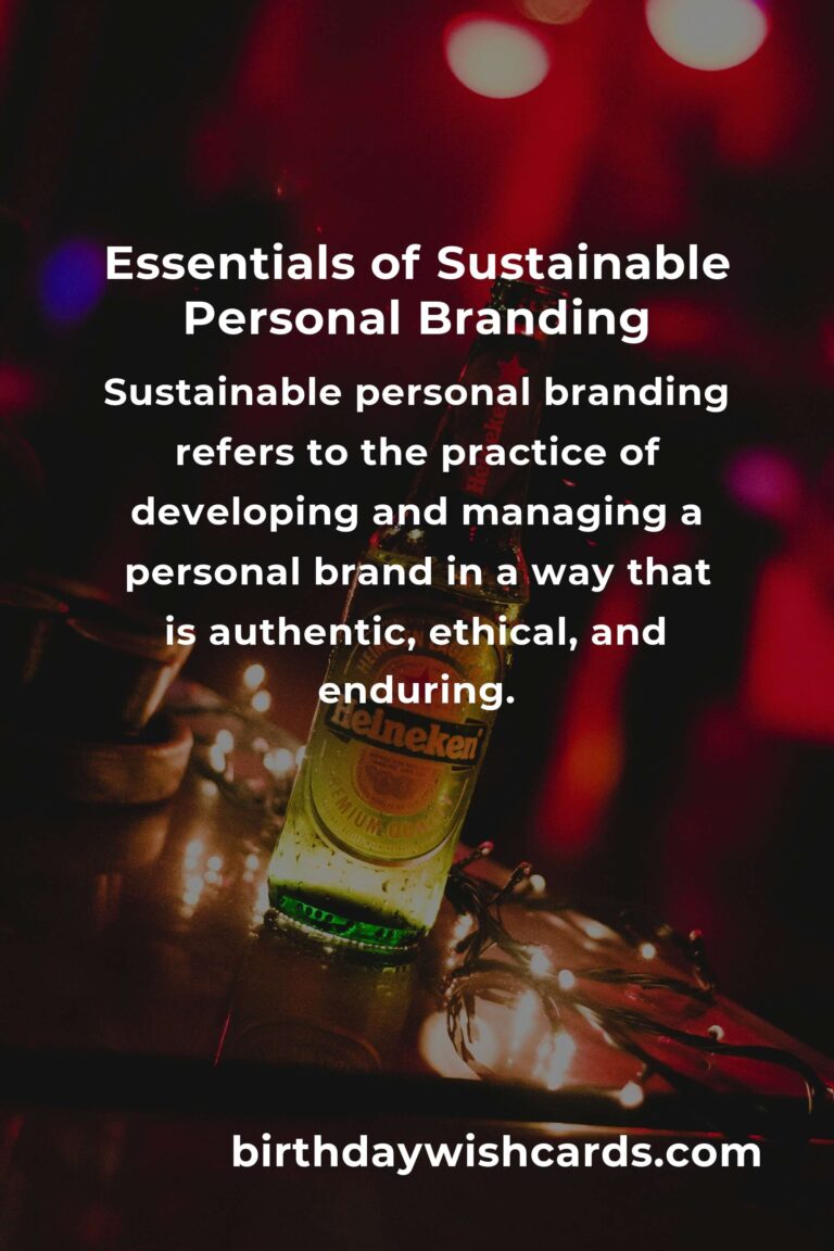 Understanding the Basics of Sustainable Personal Branding