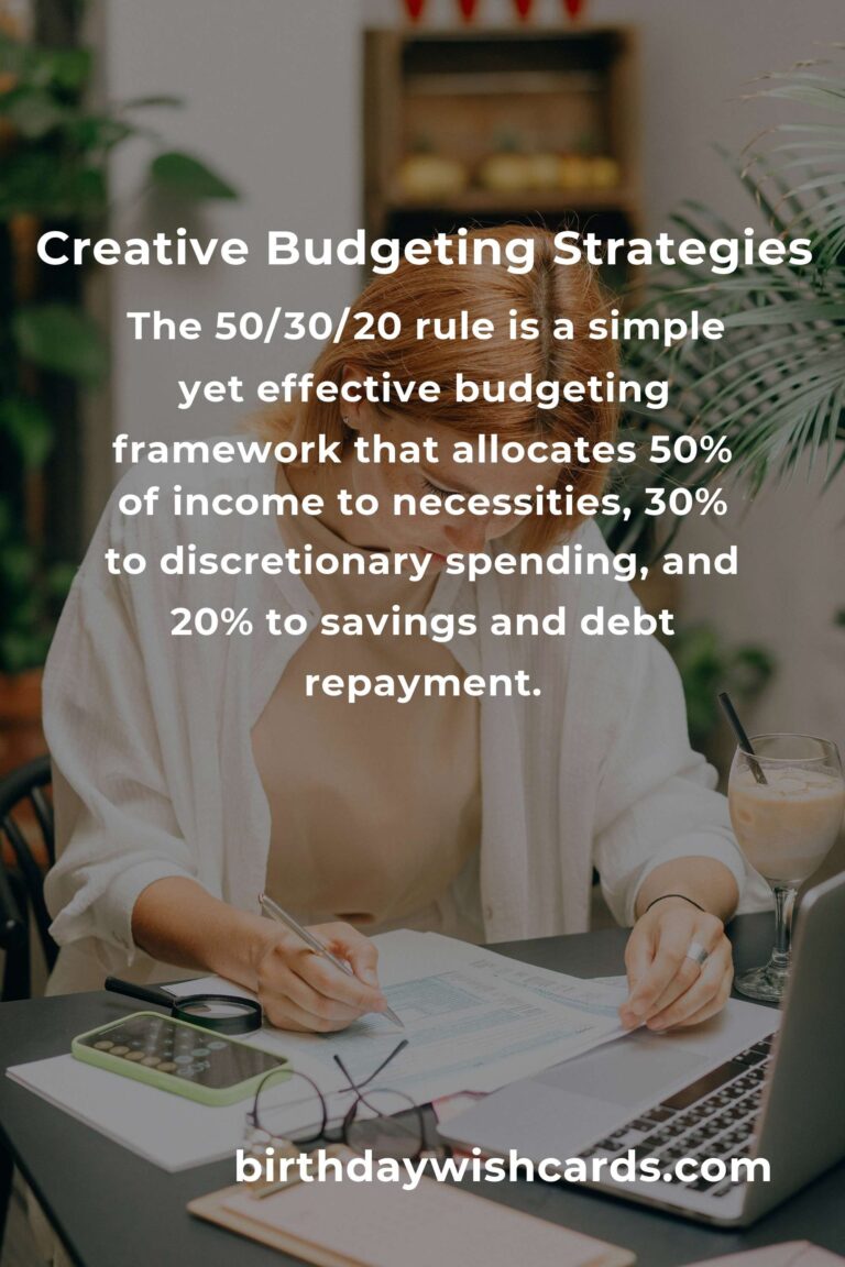 Unlocking the Power of Creative Budgeting: Innovative Strategies for Financial Success